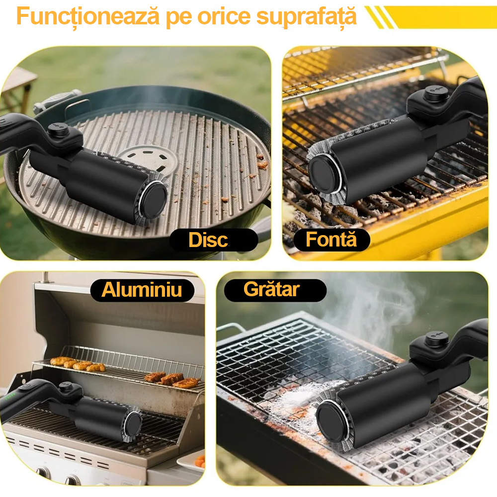 Perie electrică pentru grătar