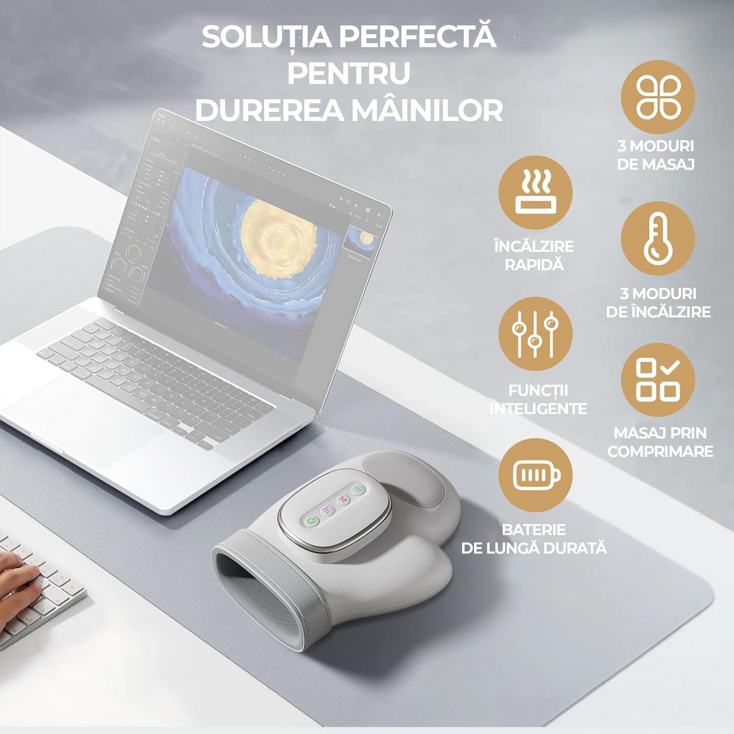 Mănusă inteligentă cu masaj