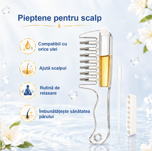 Pieptene Aplicator pentru Scalp