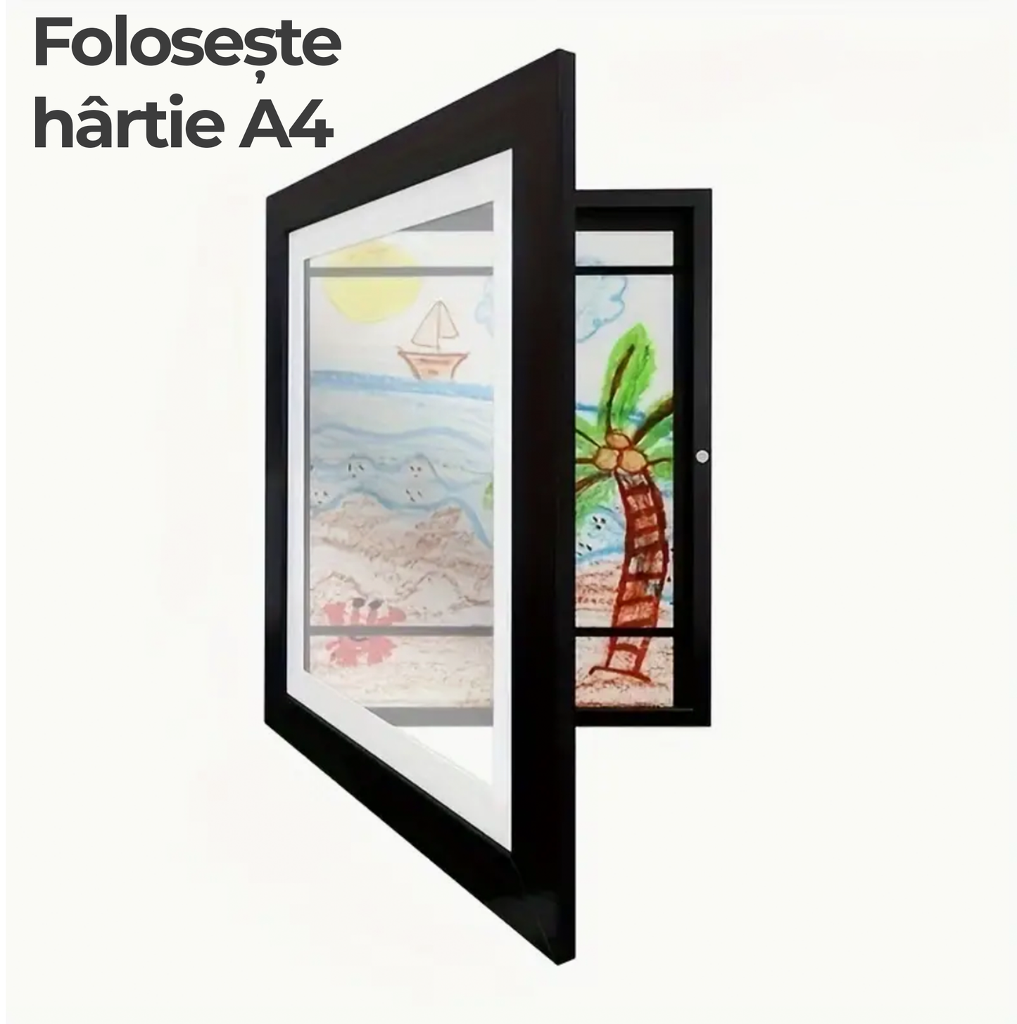 Rama magnetică pentru desenele copilului tău