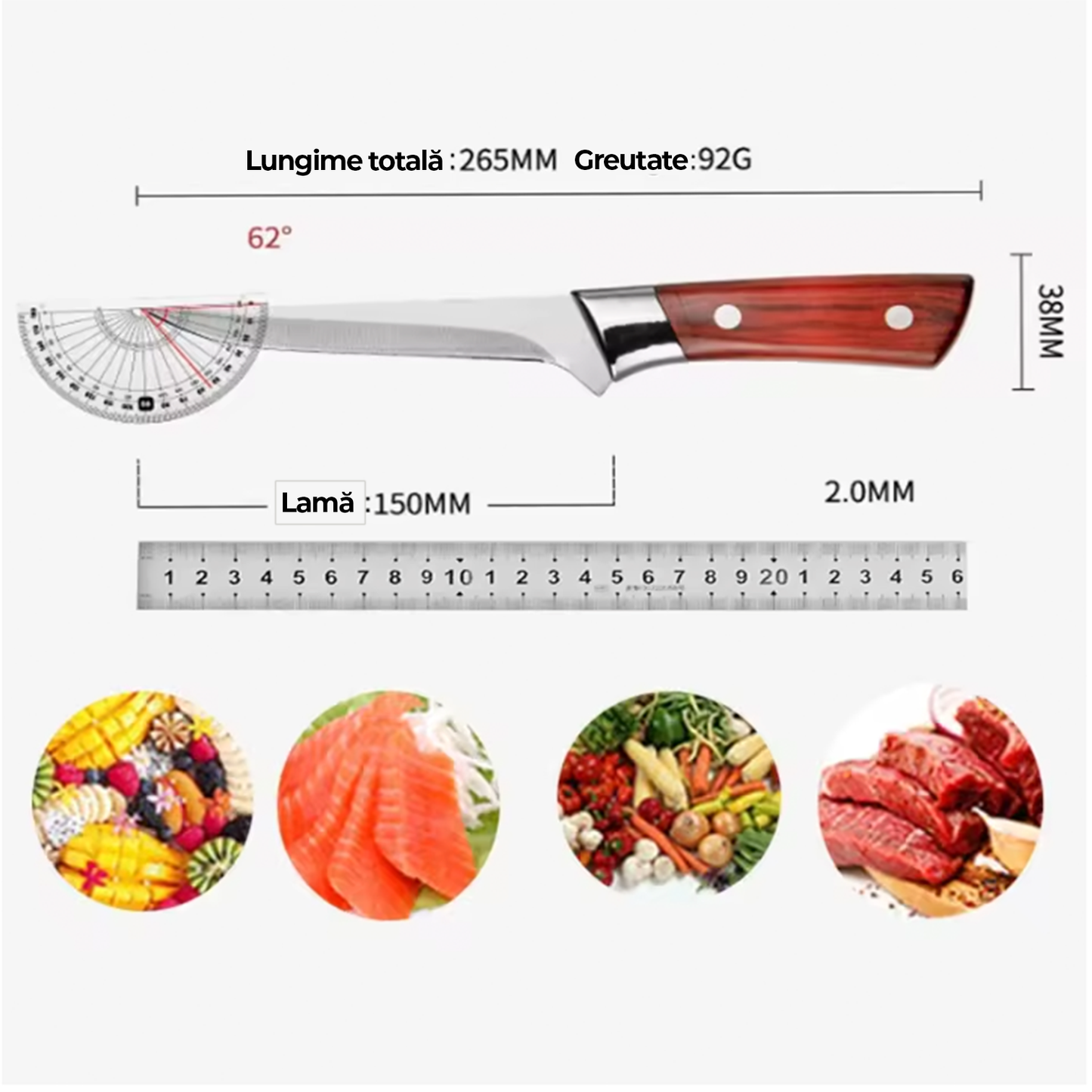 Cuțit de Bucătărie Multifuncțional