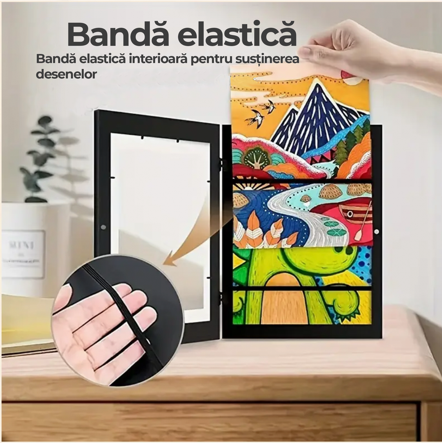 Rama magnetică pentru desenele copilului tău