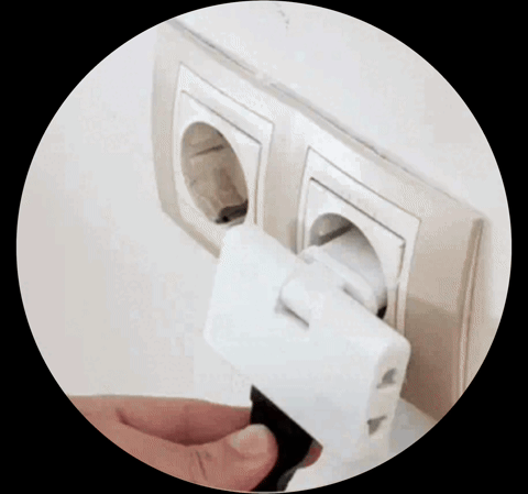 Triplu ștecher rotativ 180°