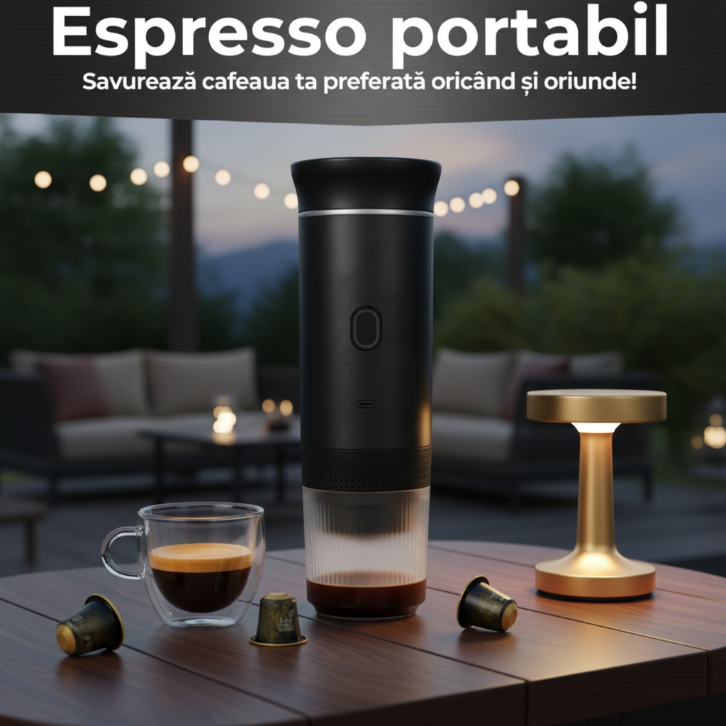 Aparat de cafea espresso portabil 3 în 1 fără fir pentru acasă, mașină și călătorii