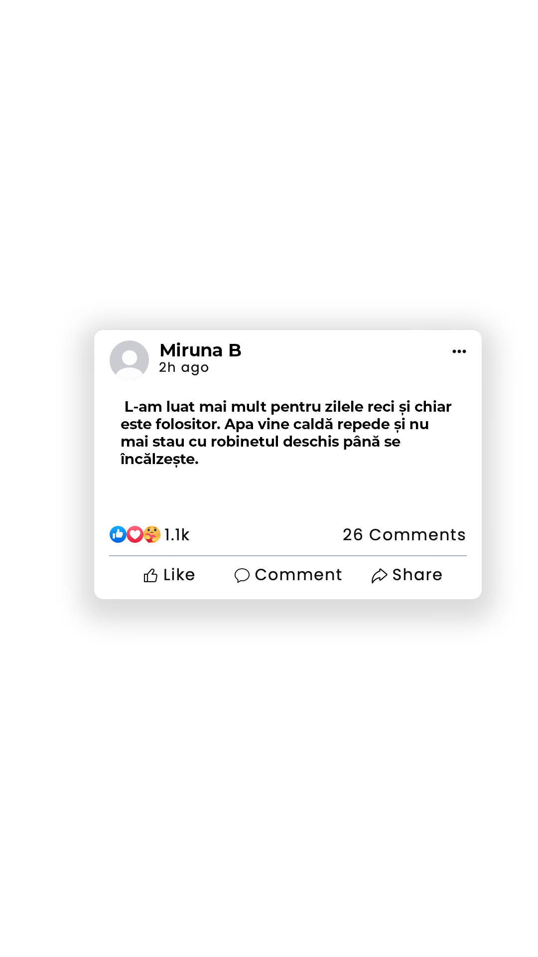 RECENZII CLIENTI FACEBOOK